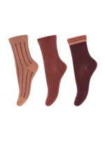 mp Denmark Sokken abby 3-pack socks grape skin