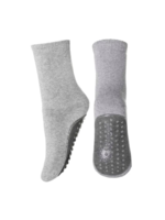 mp Denmark Sokken cotton socks with anti-slip dark grey melange