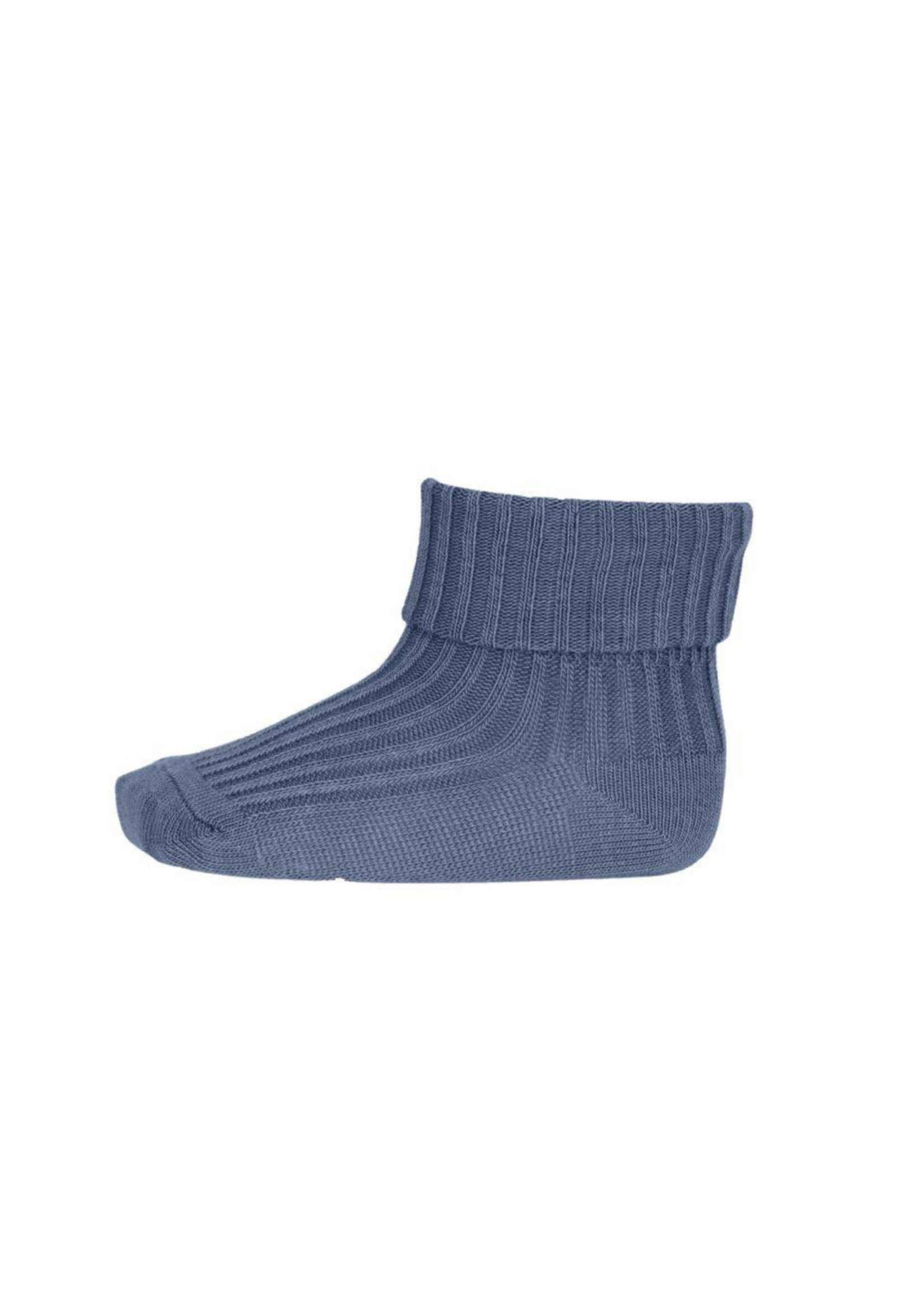 mp Denmark Sokken cotton rib baby socks stone blue