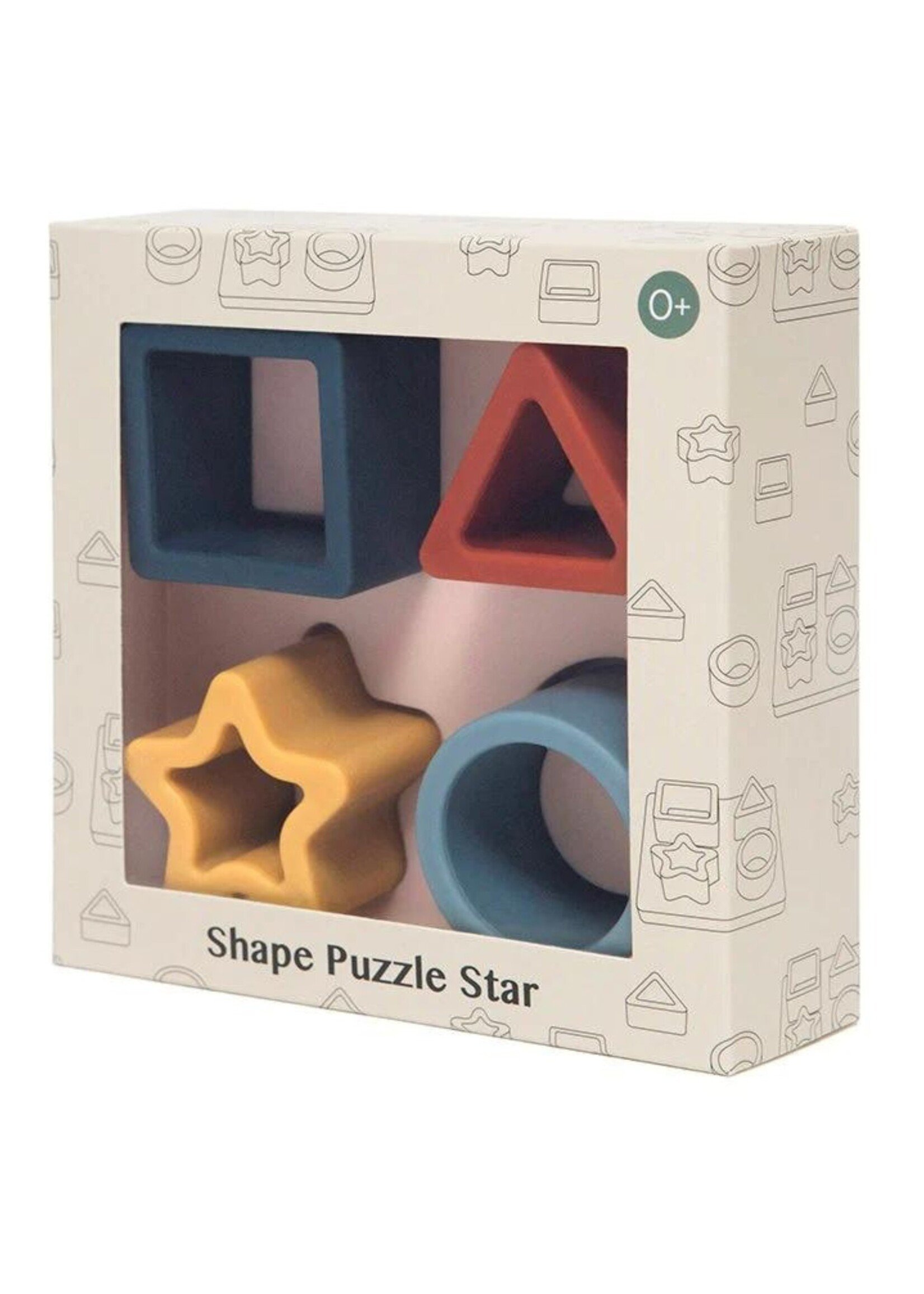 Petit Monkey Speelgoed shape puzzle star 0 yrs+