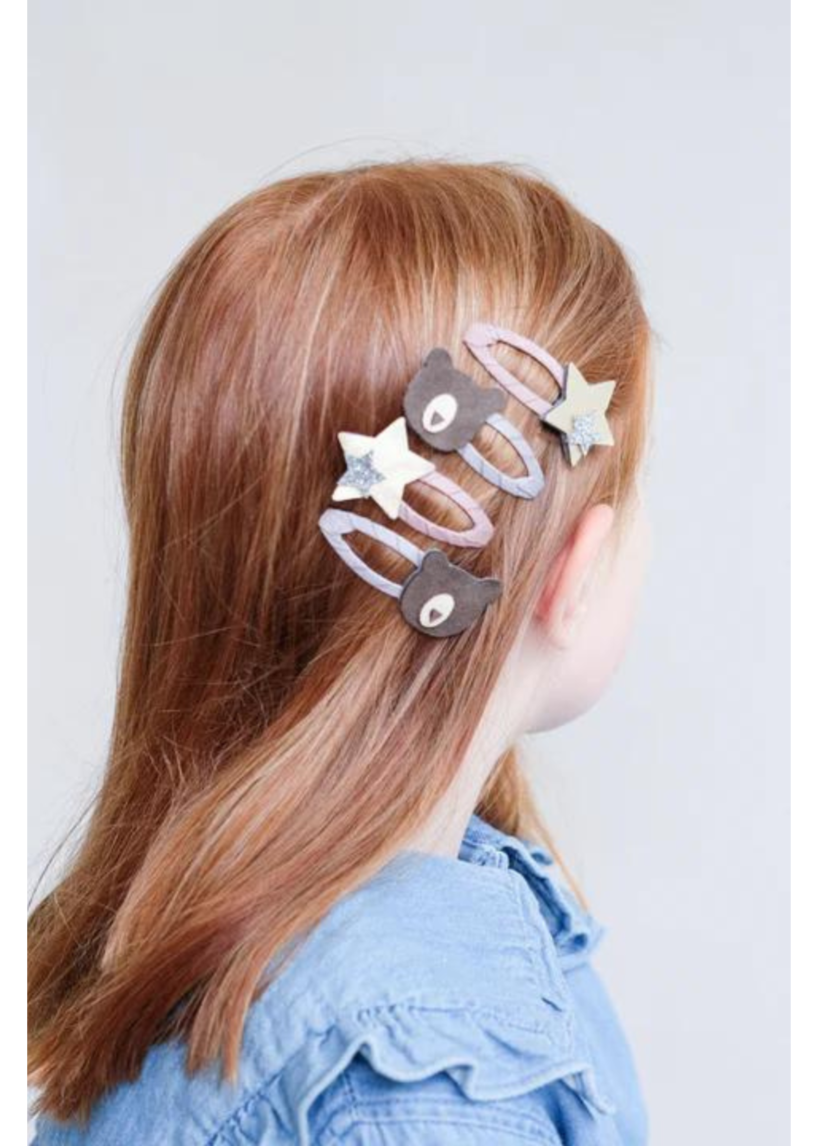 Mimi & Lula Haarclips grizzly bear clip set