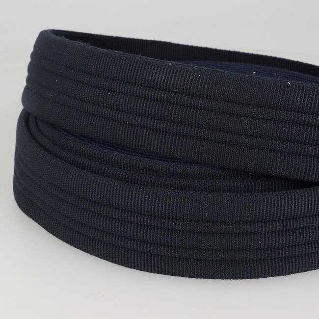Stevige Geribde Tassenband - Marineblauw