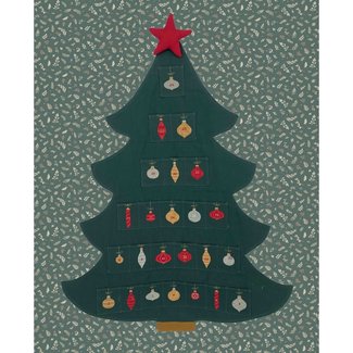 Kerst-stoffen Classical Christmas Advent - Canvas