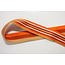 Gestreepte Tassenband - Oranje/Roest