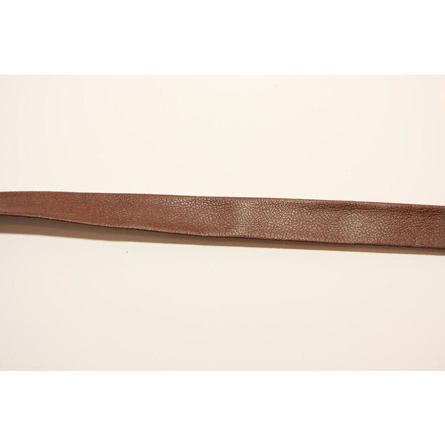 Biais - Lederlook - 20 mm - Bruin