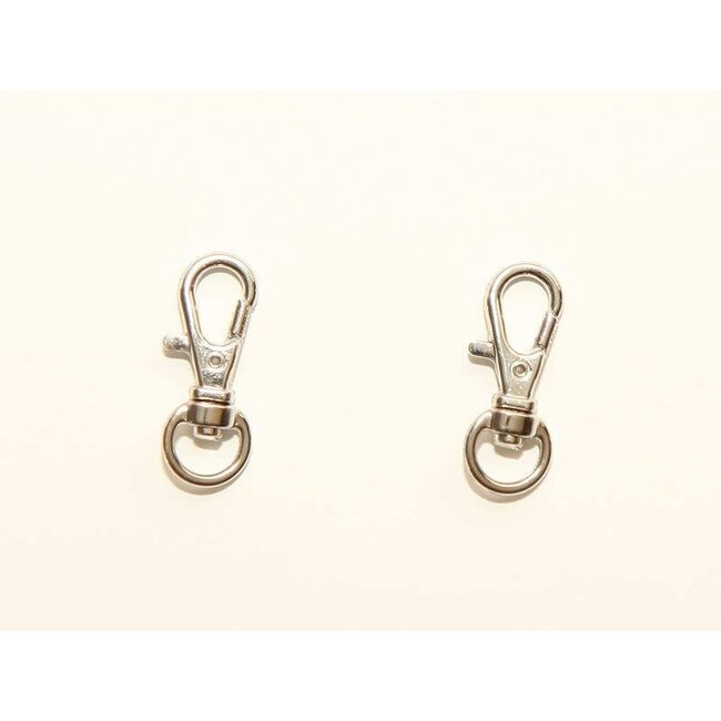 Muscetonhaak - 33 mm - Zilver