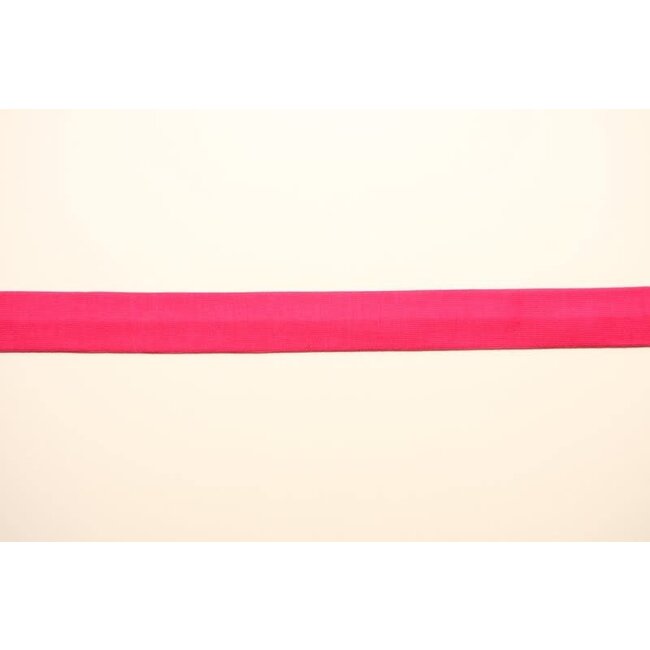 Voorgevouwen tricot-biais - Fuchia roze