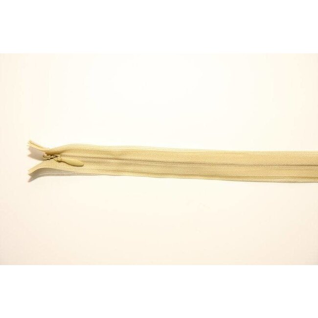 Blinde rits - Licht mosterdgroen