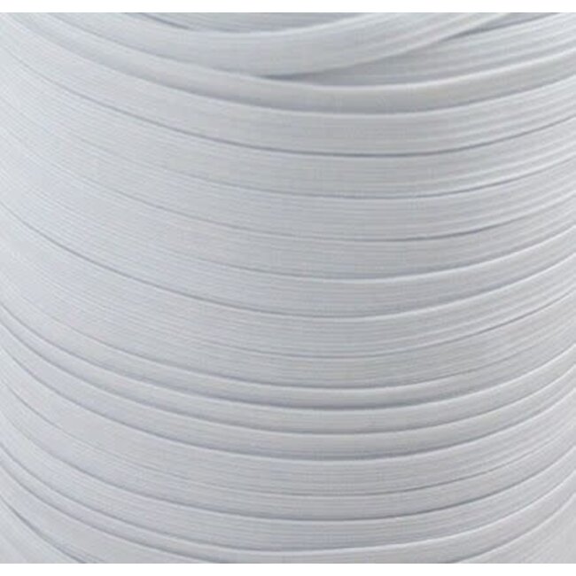 Platte Elastiek - Wit - 5 meter