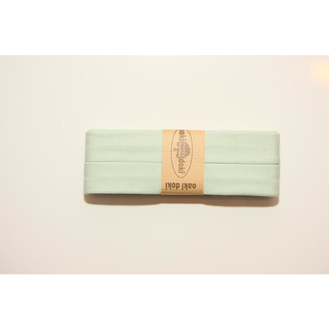 Voorgevouwen tricot-biais - Licht Mint