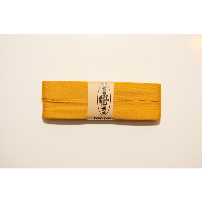Voorgevouwen tricot-biais - Oker