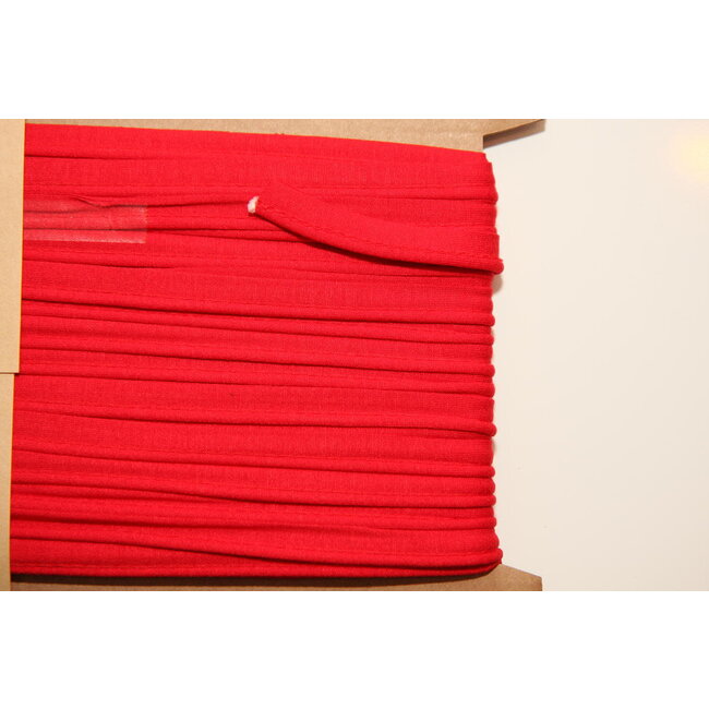 Elastische paspel - Helder Rood