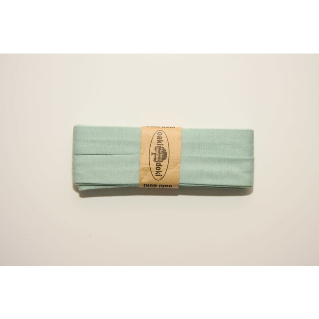 Voorgevouwen tricot-biais - Gedempt Mint
