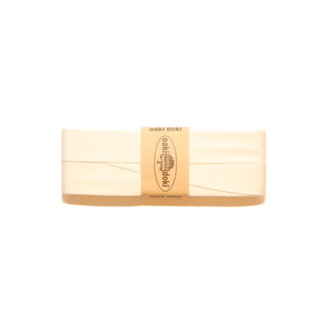 Voorgevouwen tricot-biais - Ecru