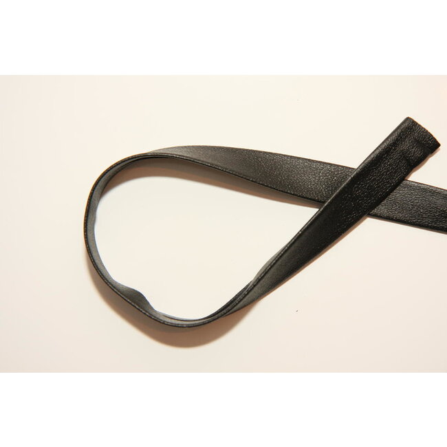 Biais - Lederlook - 20 mm - Zwart