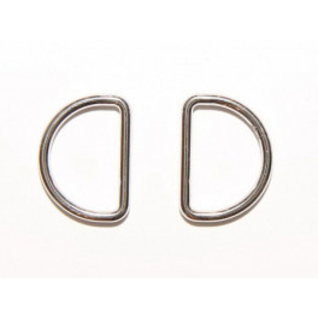 D-ring - 25 mm - Zilver