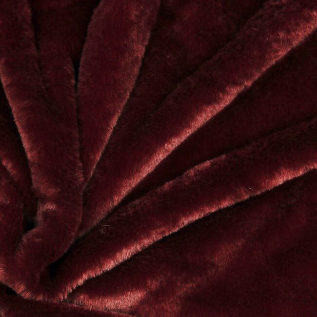 Fur - Bont - Bordeaux Rood