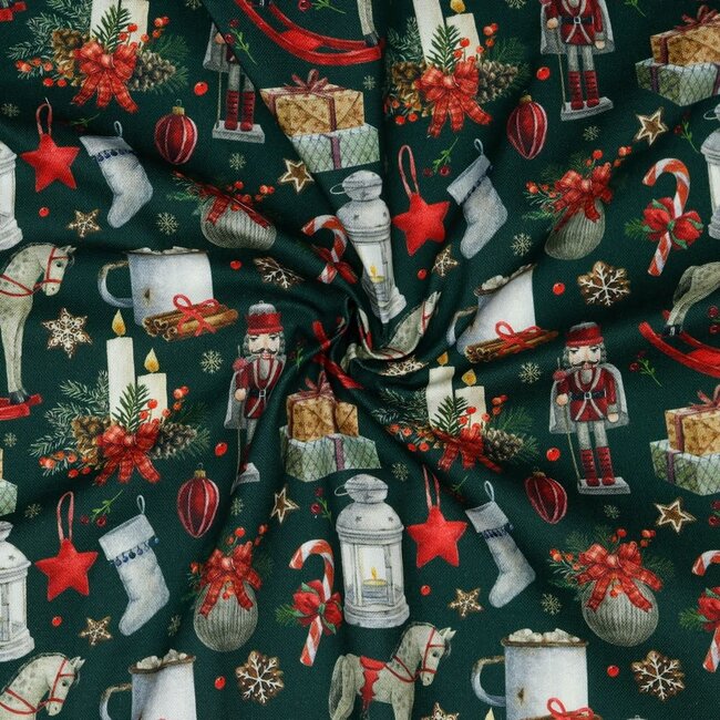 Classical Christmas - Canvas - Groen