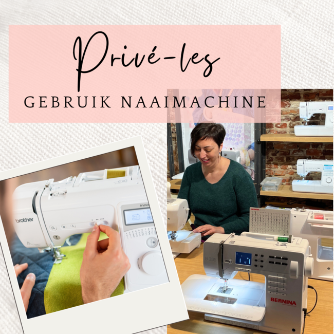 Privé-les: Werken met de naaimachine