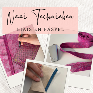 Workshop basistechnieken: werken met biais en paspellint