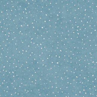 Kerst-stoffen Glad Tidings We Bring -  Snowflakes Blue