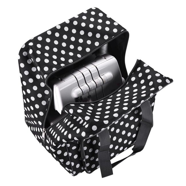 Draagtas Zwart Polkadot  - Overlock