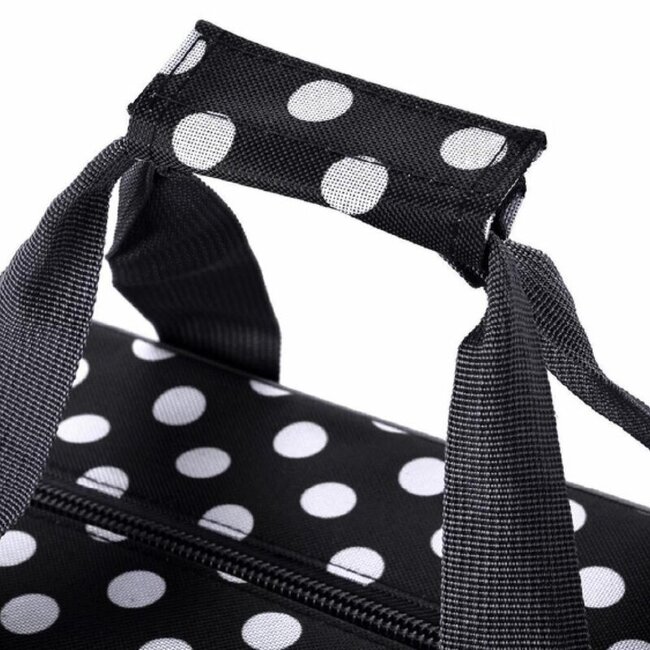 Draagtas Zwart Polkadot  - Overlock