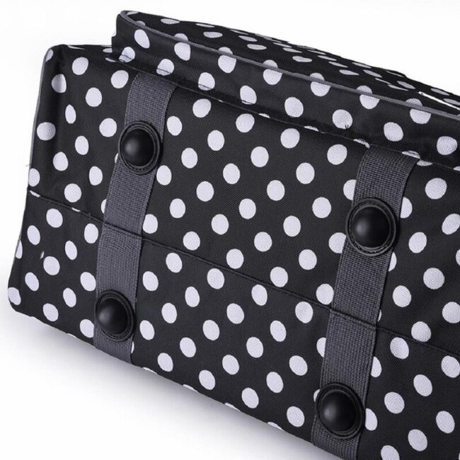 Draagtas Zwart Polkadot  - Overlock