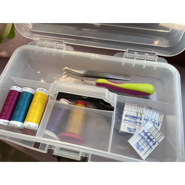 Naaikoffertje inzetstuk - Transparant