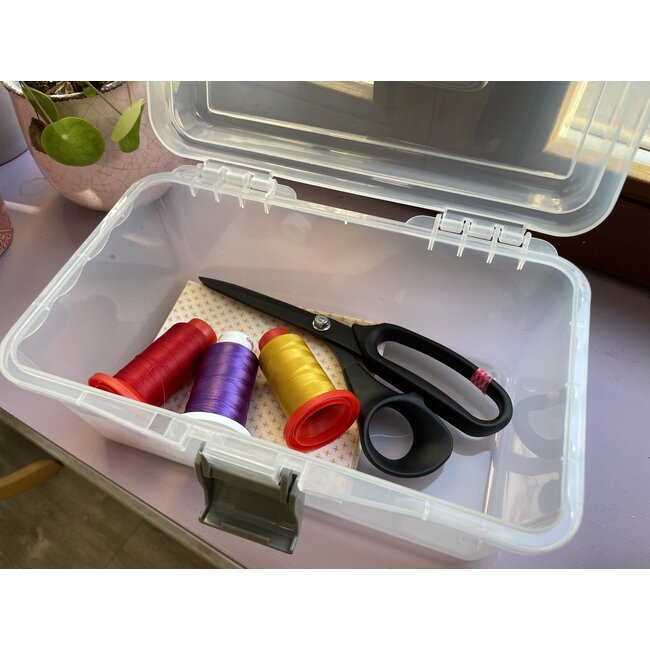 Naaikoffertje inzetstuk - Transparant