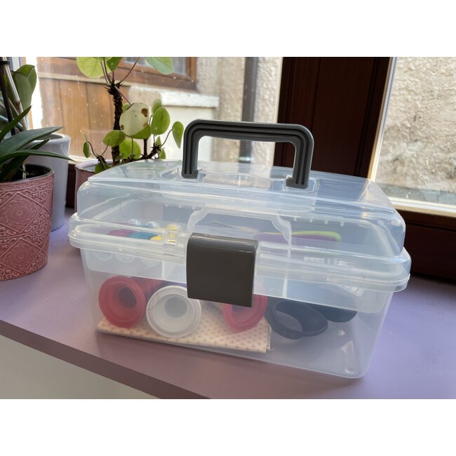 Naaikoffertje inzetstuk - Transparant