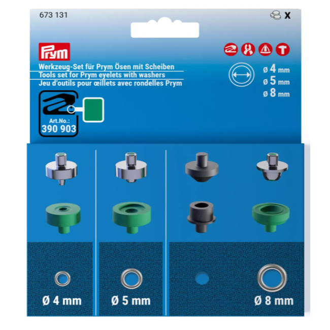 Vario Creative Tool - Tool Set Eyelets - 4/8 mm