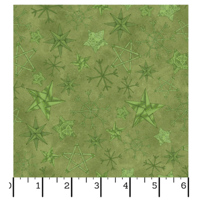 Homemade Holidays - Stars Green
