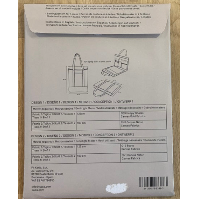 Katia Fabrics - Rugzak en Laptophoes
