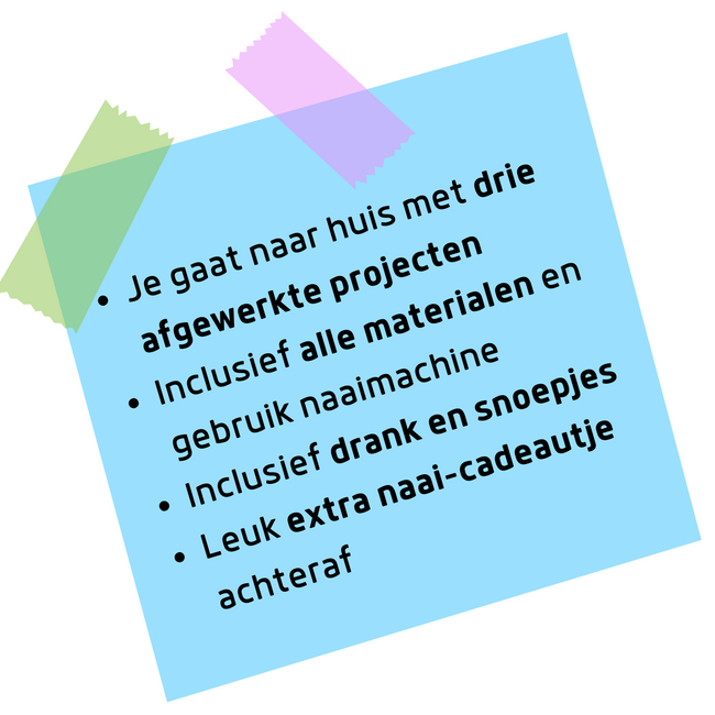 Zomerkampje: naaien voor tieners