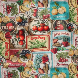 Canvaskatoen - Digital - Vegetables Summer