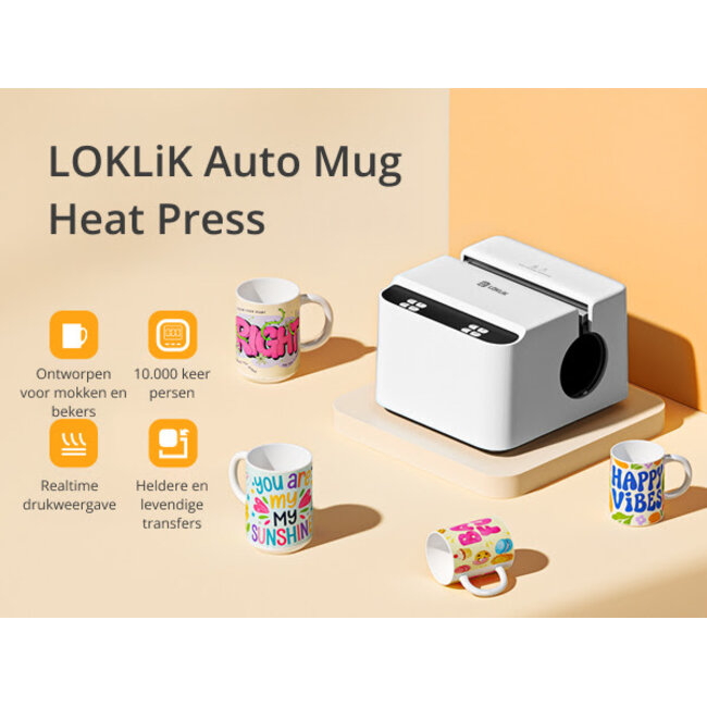 Loklik - Auto Mug Heat Press - Mokkenpers