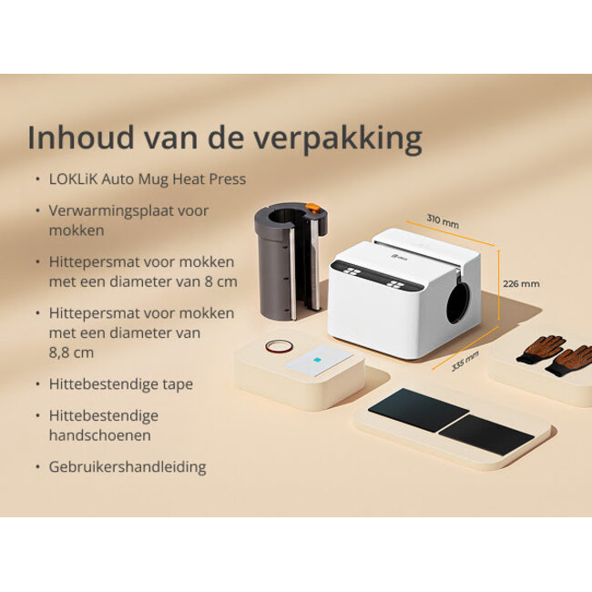 Loklik - Auto Mug Heat Press - Mokkenpers