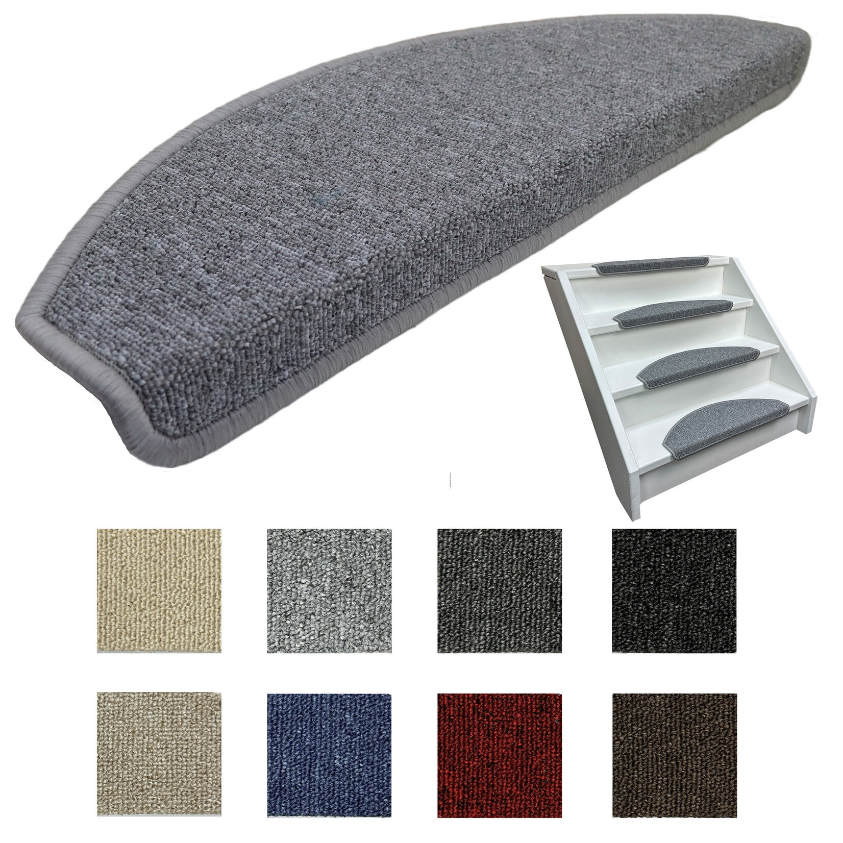 Elite Trapmatten Trapmat Lima Licht Grijs (halve maantjes)