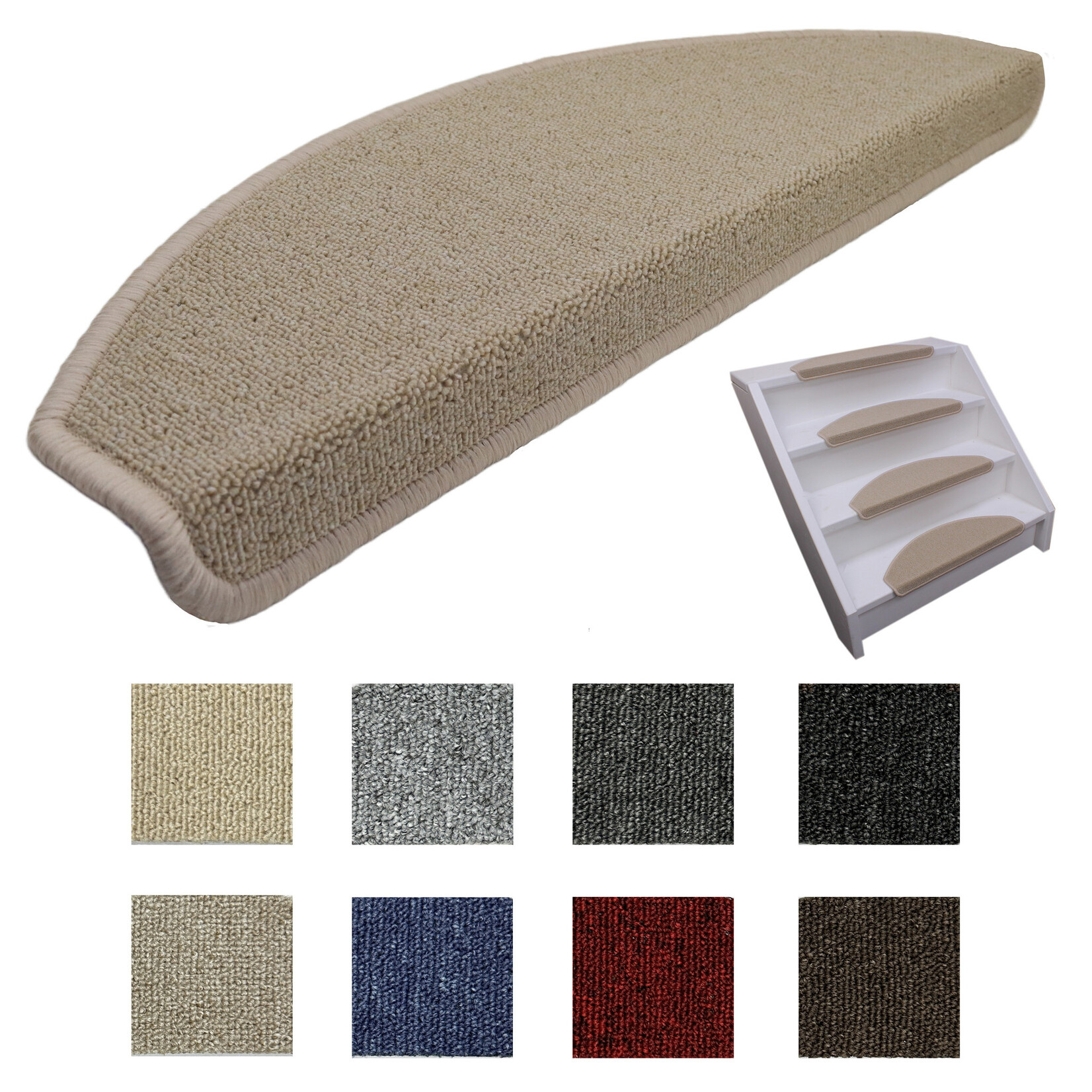 Elite Trapmatten Trapmat Lima Beige (halve maantjes)