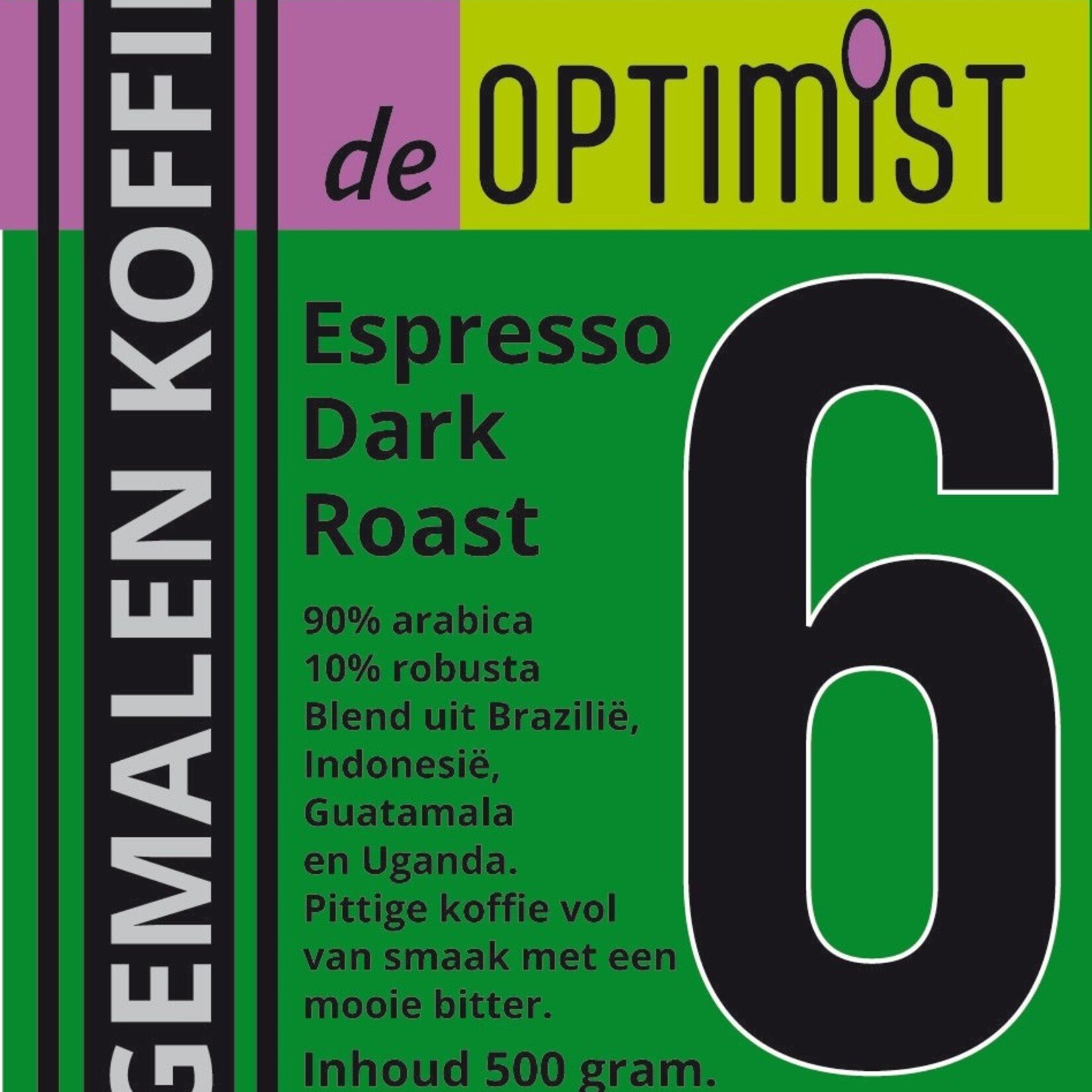 DE OPTIMIST DE OPTIMIST GEMALEN KOFFIE NUMMER 6