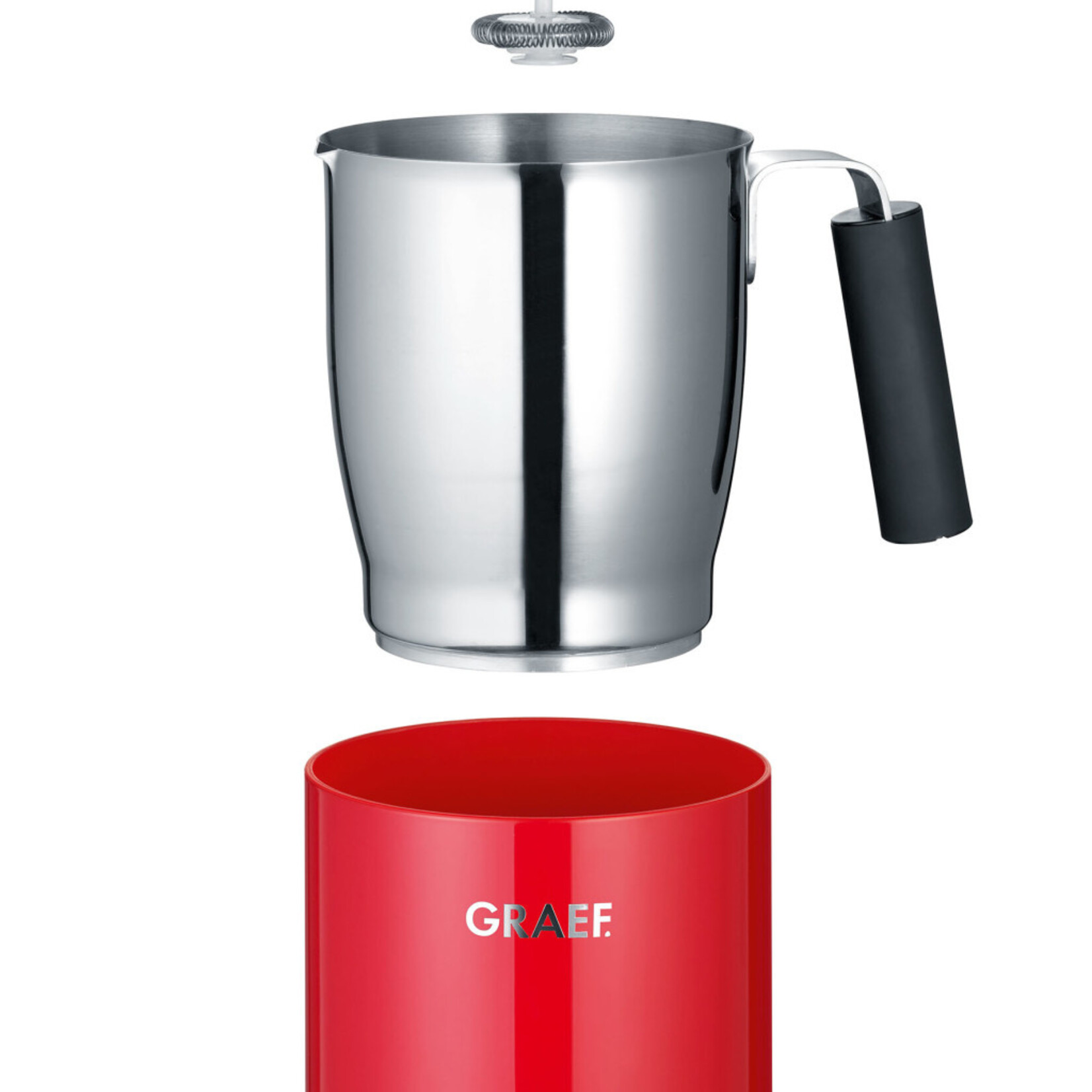 GRAEF 48703 ELECTRISCHE MELKKOPSCHUIMER MS703 ROOD