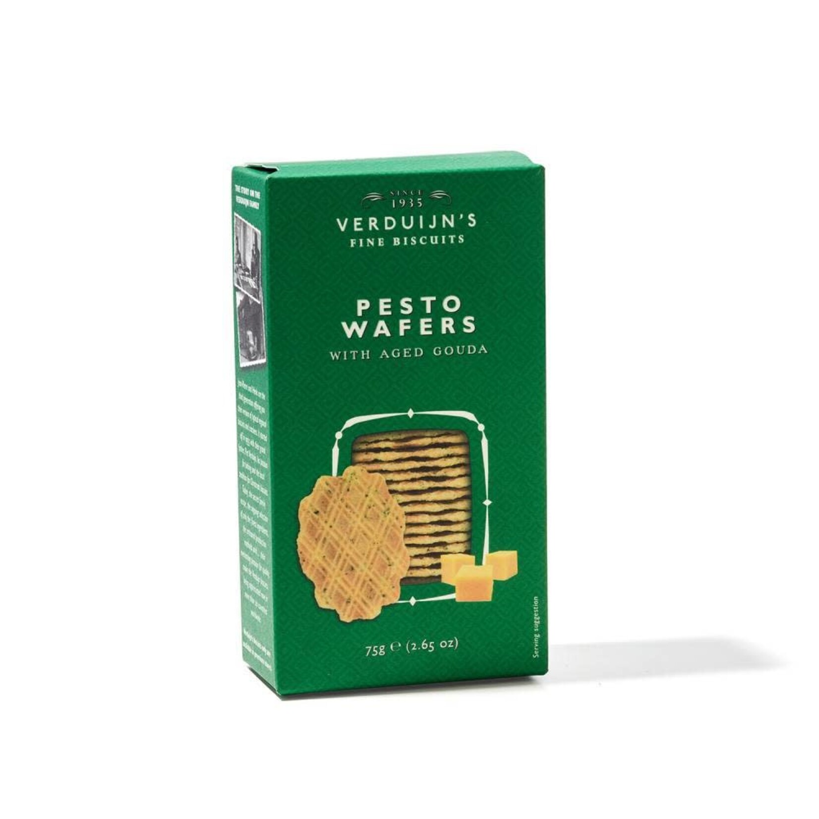 VERDUIJN'S FINE BISCUITS VERDUIJN’S FINE BISCUITS - PESTOWAFELS 75 GRAM