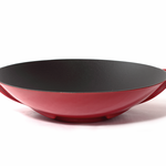 DE OPTIMIST DE OPTIMIST GIETIJZEREN WOK ROOD 35CM