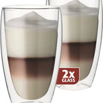 MAXXO MAXXO DUBBELWANDIGE GLAZEN 2-DLG LATTE 380ML