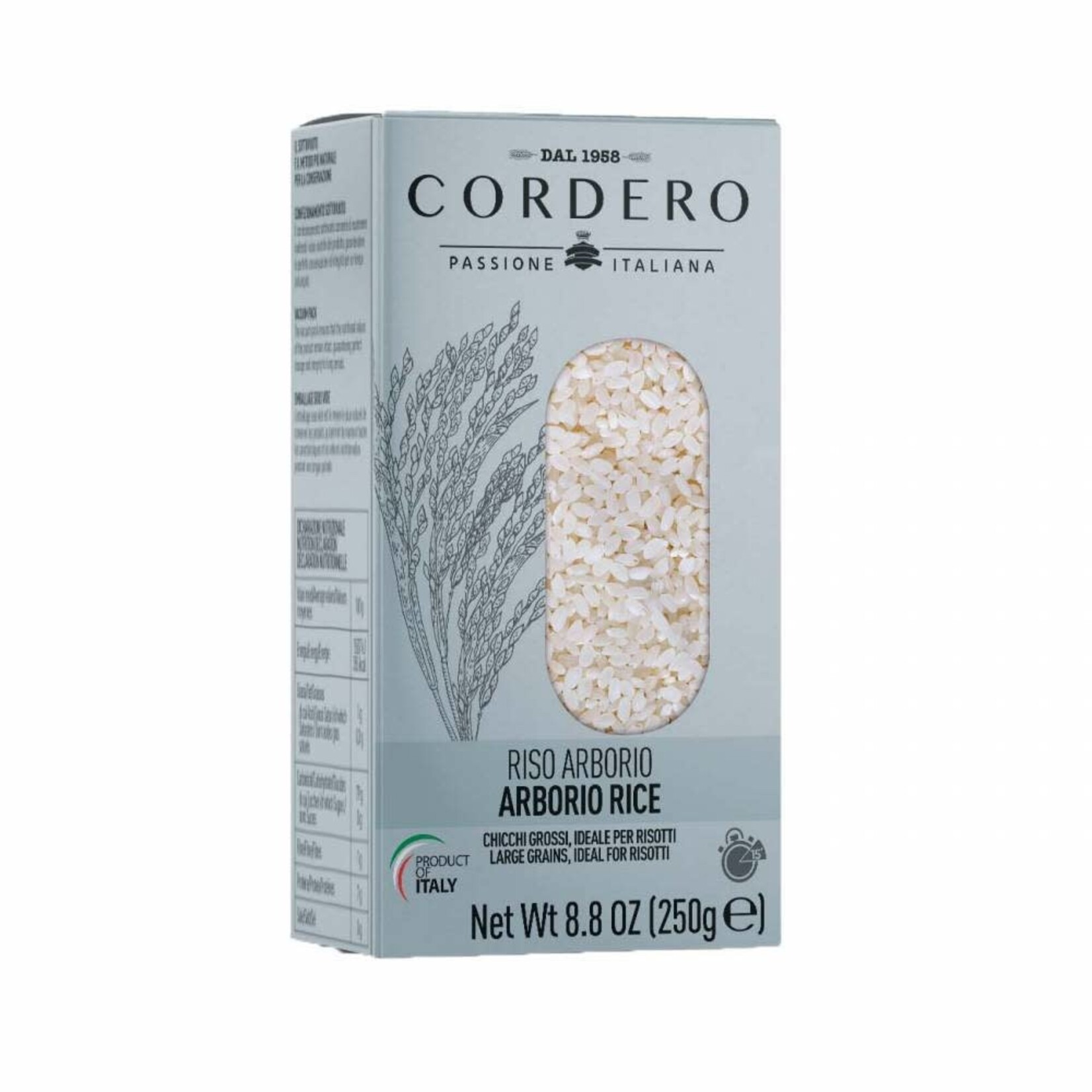 CORDERO CORDERO - ARBORIA RIJST 250 GRAM