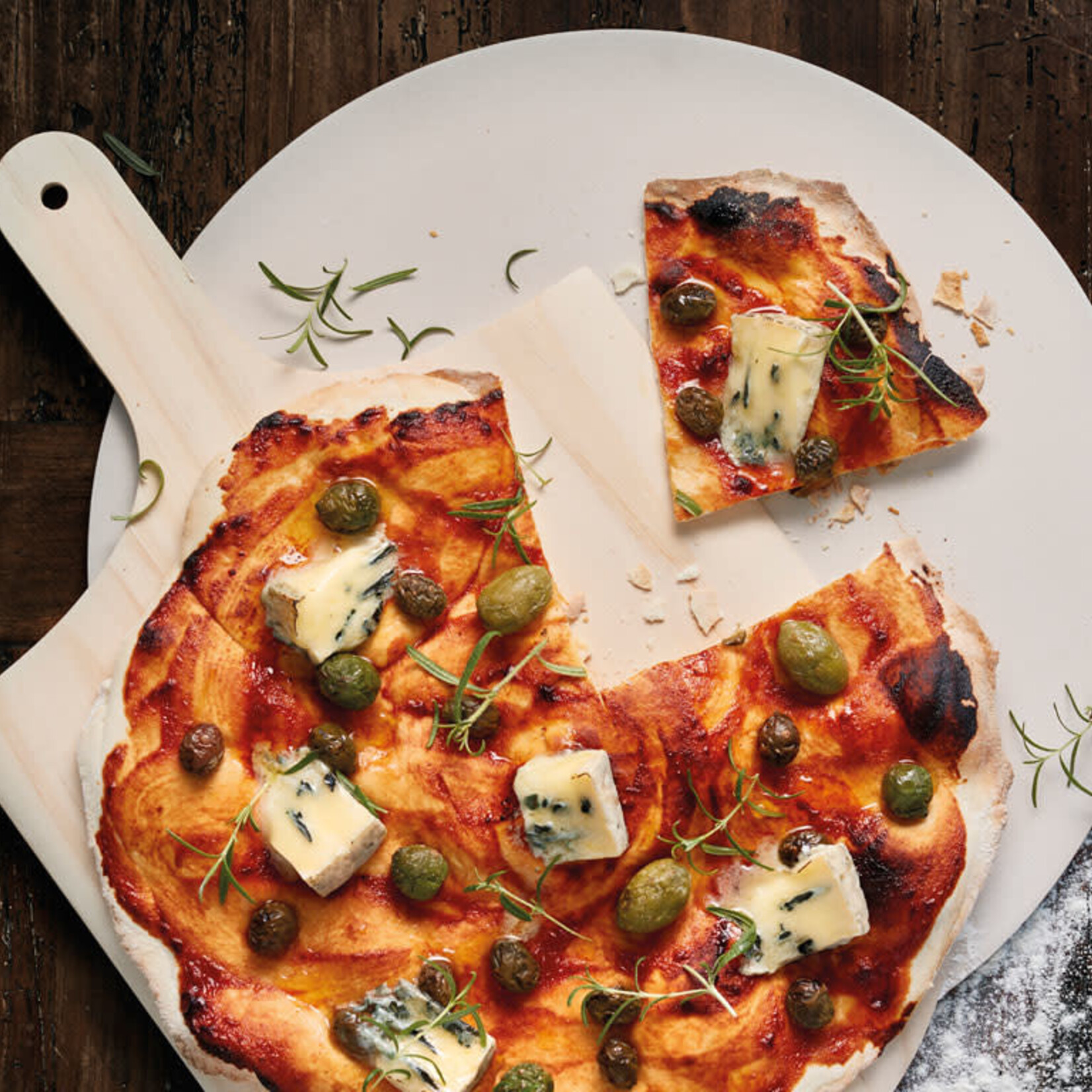 FUNKTION FUNKTION PIZZASTEEN MET SCHEP 37.5CM