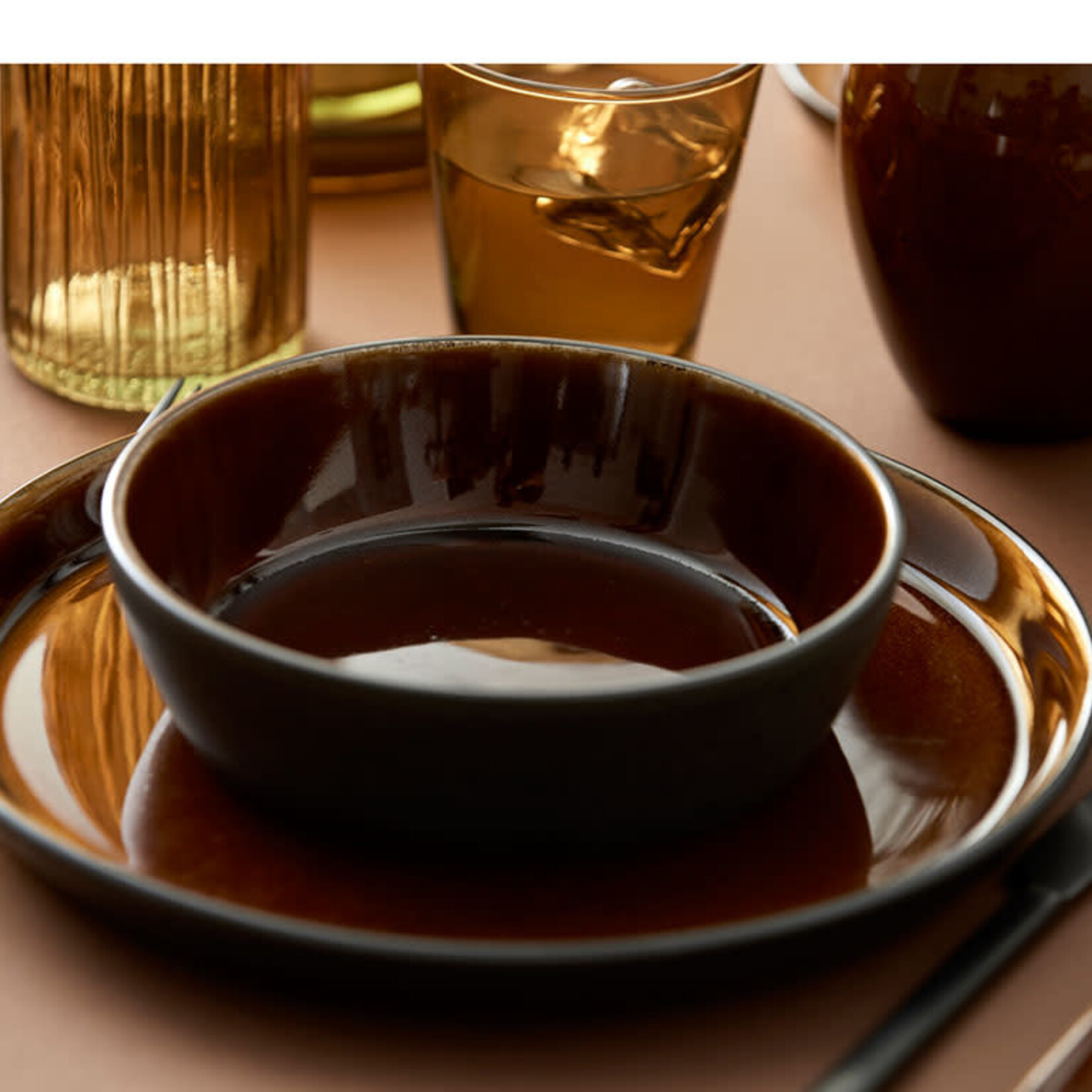 BITZ BITZ BOWL 18X5CM BLACK-GREEN