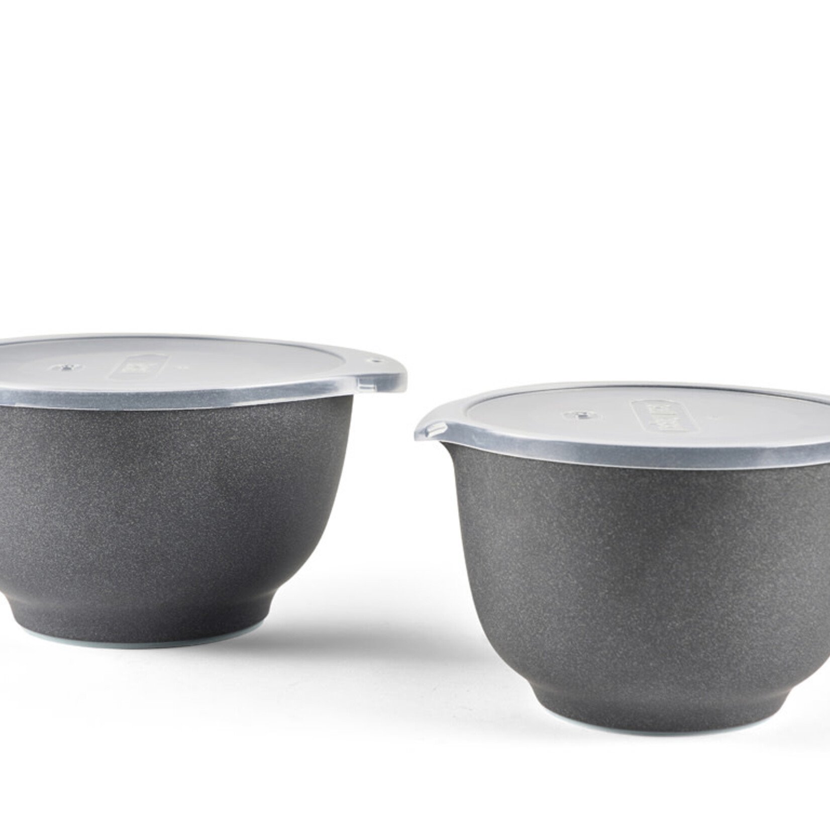 ROSTI ROSTI MARGRETHE MIXING BOWL SET MET DEKSEL 2-DLG PEBBLE BLACK