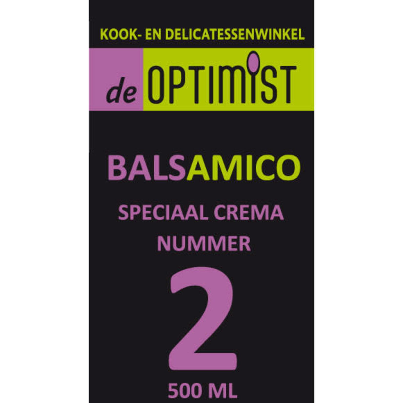 DE OPTIMIST DE OPTIMIST BALSAMICO NUMMER 2